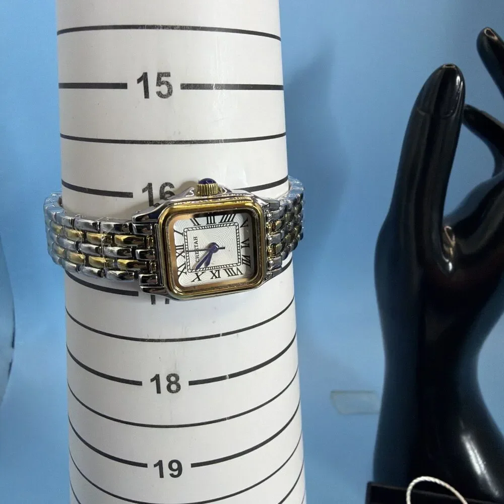 CHEETAH Watches for Women with Small Two-Tone Vintage Silver Gold White